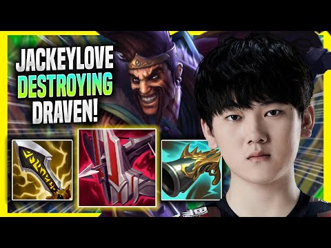 JACKEYLOVE DESTROYING WITH DRAVEN IN KR SOLOQ! - TES JackeyLove Plays Draven ADC vs Lucian!