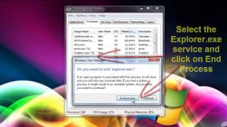 How to restart Windows Explorer without restarting computer