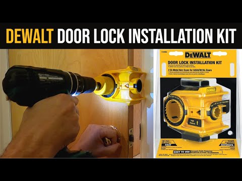 DeWalt Door Lock Installation Kit - Unboxing, Demo & Review