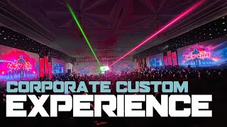 A custom immersive experience crafted for AKG internals | LED Laser Mapping Produced by Studio Z