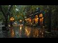 QUIET RAINY JAZZ AT A COZY BOOKSTORE CAFé STREET 🌧️ JAZZ PLA ..
