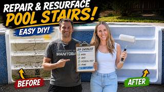 How to Resurface Pool Stairs | Complete Easy DIY Tutorial