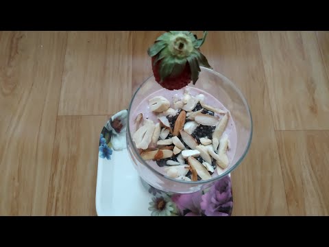 strawberry smoothie recipe/ Healthy smoothie recipe
