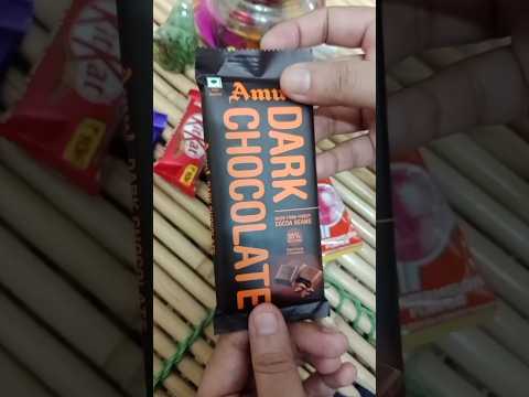 Amul dark chocolate 🍫 unboxing 🤤# viral #food  #youtubeshorts #chocolate #like #foodie #new #tasty😋