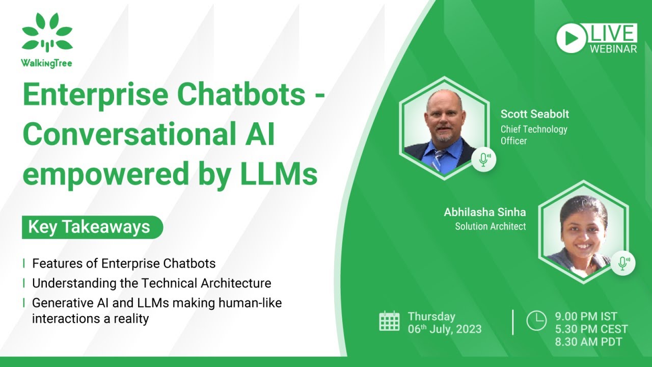 Enterprise Chatbots - Conversational AI empowered by LLMs