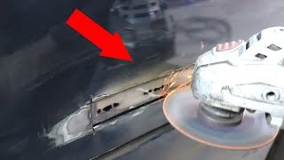 Repair Rust Holes in your car. How to weld.