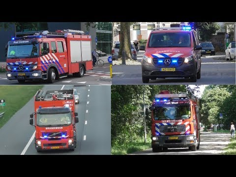 Brandweer Nijmegen met spoed naar verschillende meldingen