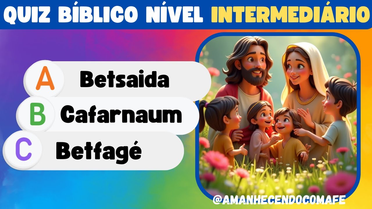QUIZ BÍBLICO | PERGUNTAS BÍBLICAS