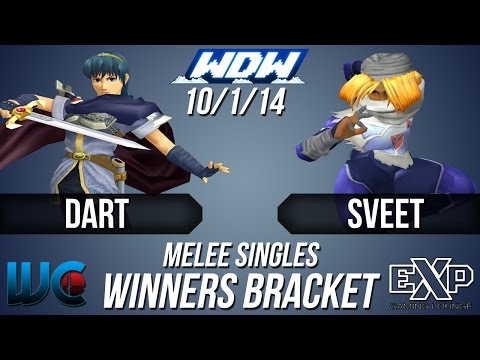 WDW 10/1/14 - Sveet (Sheik) vs. Dart (Marth) Melee Winners Bracket