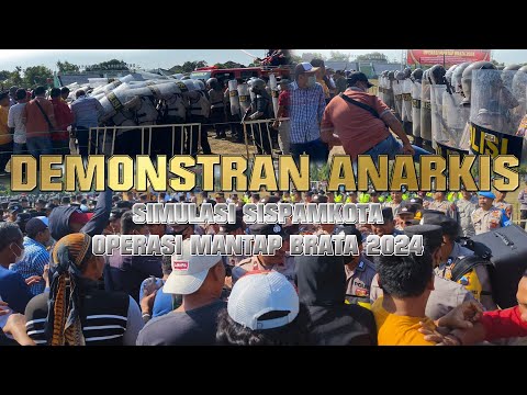 Demo Anarkis Menolak Hasil Perhitungan Suara di Kridosono Blora | Simulasi SISPAMKOTA Polres Blora