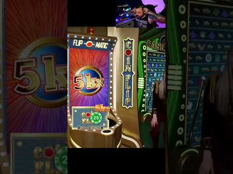 Crazy Time Coin Flip Big Win 50X Top Slot 5000X #crazy #crazytime #big | Part:05
