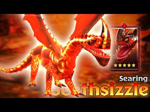 Searing Seethsizzle - 5-Star Red Premium Razorwhip | Dragons: Titan Uprising