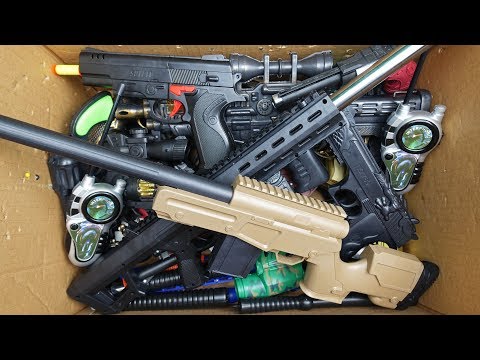 Oyuncak Kutusu!! Askeri Oyuncak Silahlar - Gerçekçi Oyuncak Tüfekler ve Boncuk Atan Tabancalar