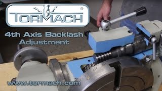 4th Axis Backlash Adjustment
