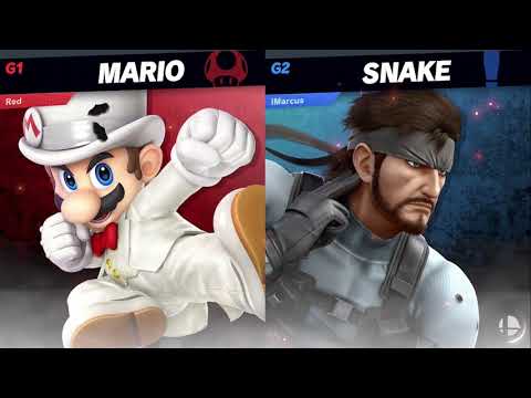 Red(Mario) vs iMarcus(Snake) - Losers Final - Smash Bros Catania Tournament