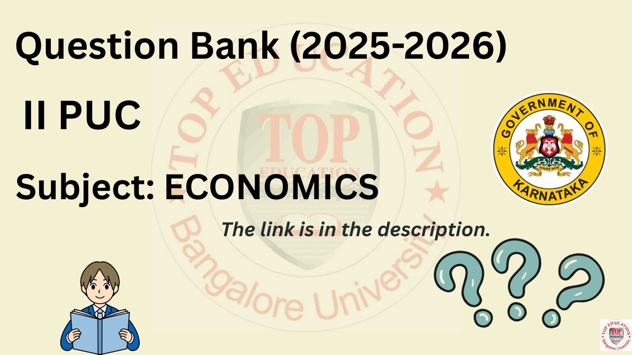 2nd PUC | ECONOMICS | Question Bank (2025-2026)  All Important Questions