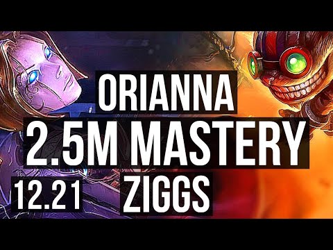 ORI vs ZIGGS (MID) | 2.5M mastery, 1600+ games, 13/3/20 | EUW Diamond | 12.21