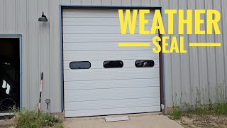 How To Install A New Garage Door Weather Seal!