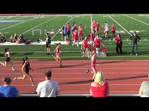 FSG 100m vs Servite & Rosary 3-9-16 - Los Alamitos Girls