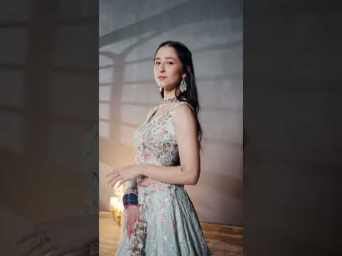 Lime Green Chiffon Mirror Work Lehenga Choli Set with Heavy Zari & Sequin Embroidery