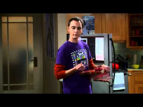 Thumbnail of the video: The Big Bang Theory - Sheldon and Penny Exchange Presents