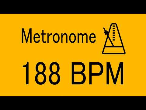 188 BPM METRONOME FOR TRAINING MUSICAL INSTRUMENT / 楽器練習用 メトロノーム / practice