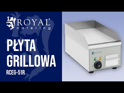 Video - Płyta grillowa - 360 x 250 mm - Royal Catering - 2,000 W