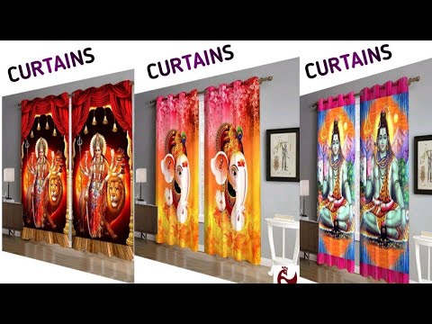 7feet digital print polyester curtain, machine wash