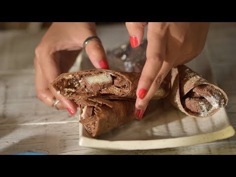 Chocolate Katti Rolls | How To Make Chocolate Kathi Roll | Wraps and Rolls | Snack Recipes