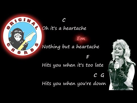 Bonnie Tyler - It's a Heartache - Chords & Lyrics