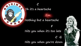 Bonnie Tyler - It&#39;s a Heartache - Chords &amp; Lyrics