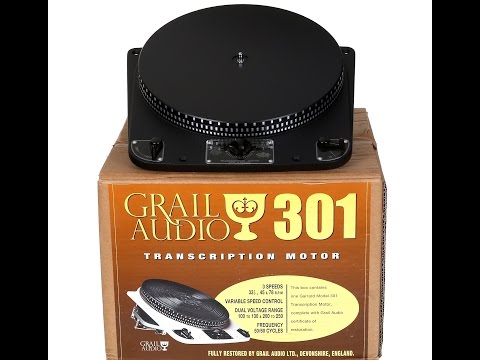 GARRARD 301 TURNTABLE SPECIAL EDITION 'SABLE" BY AUDIO GRAIL