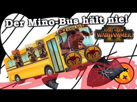 Der Mino-Bus! Tiermenschen vs Chaos 1v1 Multiplayer Total War: Warhammer 2