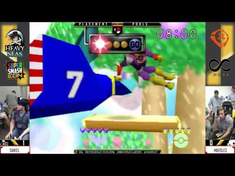 LGB - Daniel (Captain Falcon) Vs. Marbles (Pikachu) SSB64 - Placement Pools
