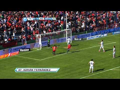 Gol de Fernández. Tigre 0 - Independiente 2. Fecha 12. Torneo Final 2013. Fútbol Para Todos