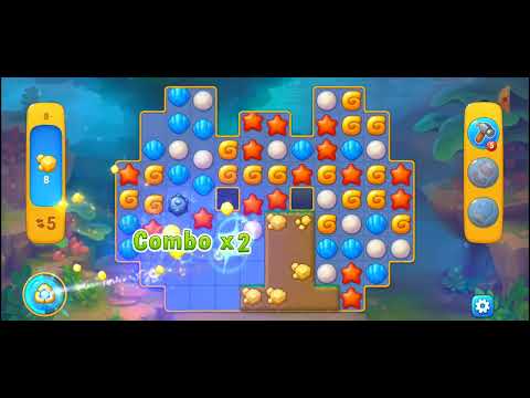 Fishdom (Level 8) Gold Mining (2nd Gameplay)