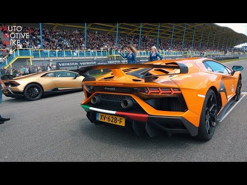 Thumbnail for Lamborghini Aventador SVJ DRAG RACING vs Huracan Performante! by Lamborghini, Supercar, Car, Lamborghini Aventador