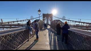 ブルックリン・ブリッジを渡る　Brooklyn Bridge NYC Sightseeing Spot