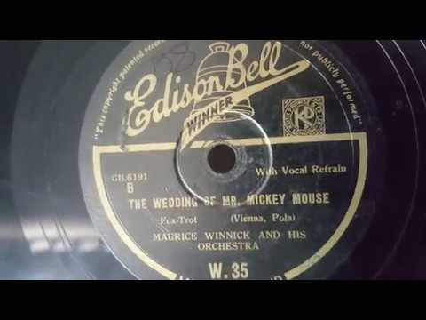 maurice winnick and his orchestra - the wedding of mr. mickey mouse - 78 rpm