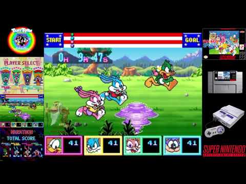 [TAS] SNES - Tiny Toon Adventures: Wacky Sports Challenge [Marathon 42195m] in 1:40:02 by VELHO
