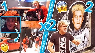 WE PAINTED MYSELF INSIDE BROTHER LOGANS MAVERICK HOUSE &amp; CAR {{REVENGE PRANKS}}