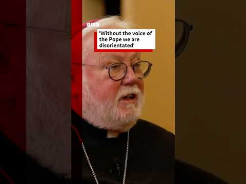 'Without the voice of the Pope we are disorientated'. #BBCNews