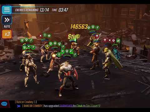 Secret Avengers Doom Raid skill Boss node