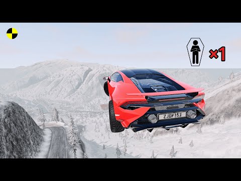 Realistic High-Speed Car Crashes in BeamNG.drive #53 | Ultra Detailed Crash Compilation