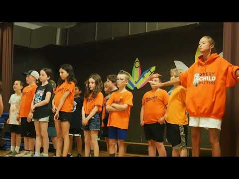 O'Canada in Ojibway performed by G. C.Huston public school students - June 21, 2023