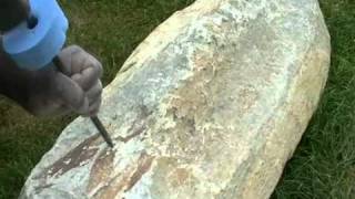 preview picture of video 'Workshop beeldhouwen Part 1 Maak een stenen beeld /  Wie erstelle ich eine Stein Skulptur'
