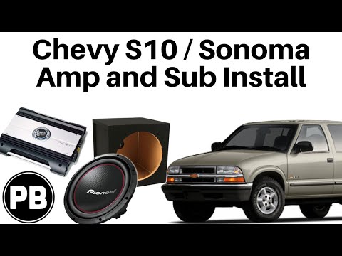 1998 - 2004 Chevy S10 / GMC Sonoma Sub and Amp Install