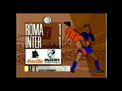 1989-90 (24^ - 11-02-1990) Roma-INTER 1-1 [Klinsmann,Tempestilli] Servizio D.S.Rai1