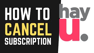 How to Cancel Hayu Subscription Through Amazon Prime