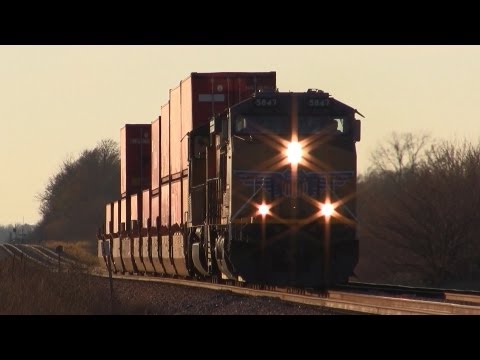 UP 5847 East, Nine Table Stack Train on 11-13-2012